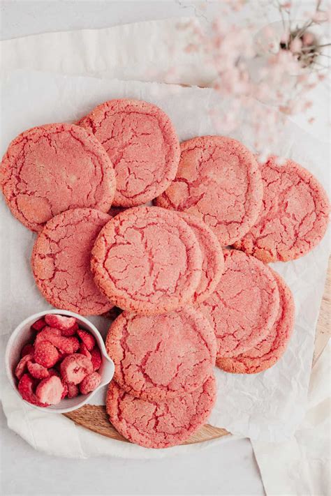 Soft and Chewy Pink Sugar Cookies - Alpine Ella