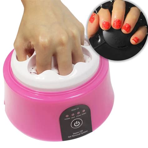 30W Nail Gel Polish Remover Machine,Steam Off Gel Removal Pink Color ...