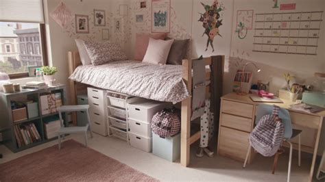 IKEA dorm room | Dorm room designs, College dorm room decor, Girls dorm ...