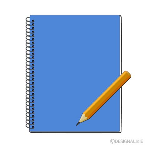 Notebook and Pencil Clip Art Free PNG Image｜Illustoon