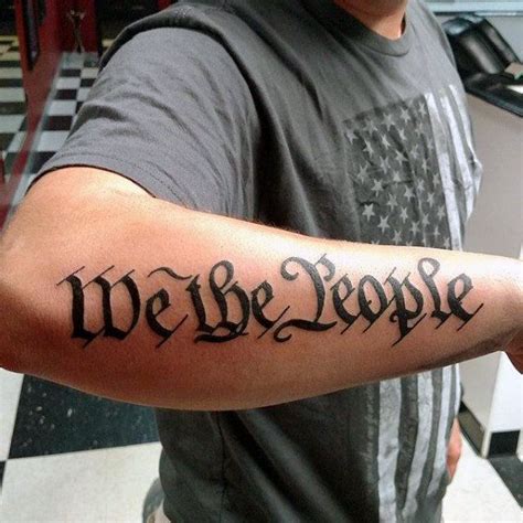 61 Epic We The People Tattoo Designs for Men [2024 Guide] | Tattoos, Patriotic tattoos, Tattoo ...