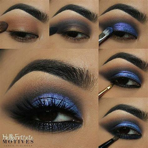 Gorgeous Midnight Blue Glitter Eye Shadow Tutorial