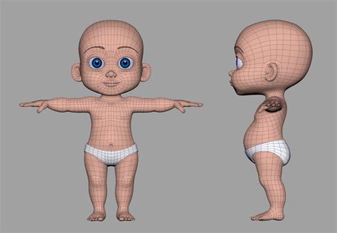 3d character baby boy | 3d character, Game character design, Boy character