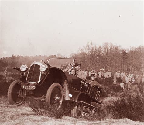 History in Pictures: Citroen half-track vehicle, Fontainebleau, 1924