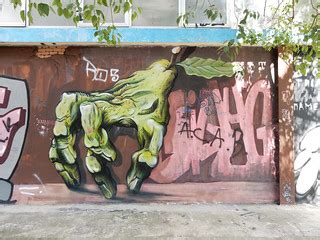 Pear hand | 2020, Athens, Tavros, Greece Artist unknown | aesthetics of crisis | Flickr