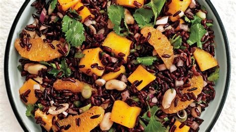 Black Rice Salad with Mango and Peanuts Recipe | Bon Appétit