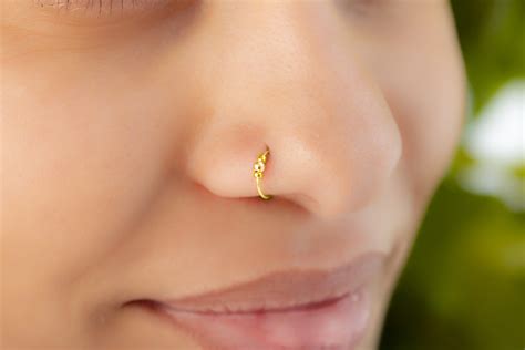 10K Gold Nose Ring Anice Jewellery, 53% OFF