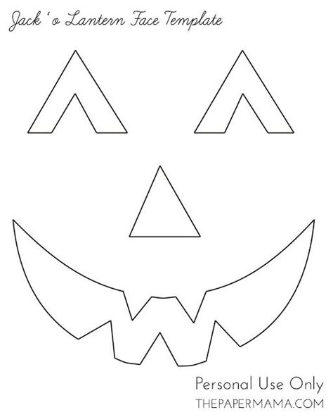 Free Printable easy funny jack o lantern face stencils patterns | Jack o lantern faces, Funny ...