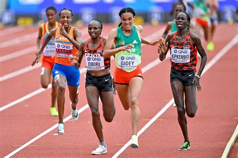 Letesenbet Gidey claims women’s 10,000m world title in Eugene