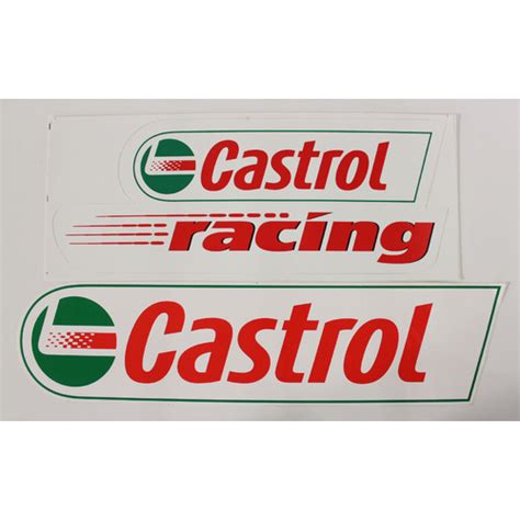 Castrol Stickers Large 2 Pack - Castrol Racing