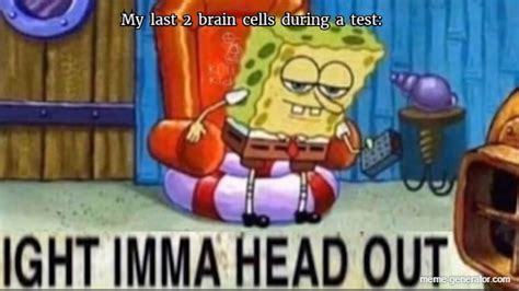 My last 2 brain cells during a test: - Meme Generator