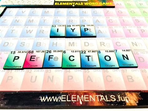 Periodic Table of Elements Word Game in a Tray Laser Cut | Etsy