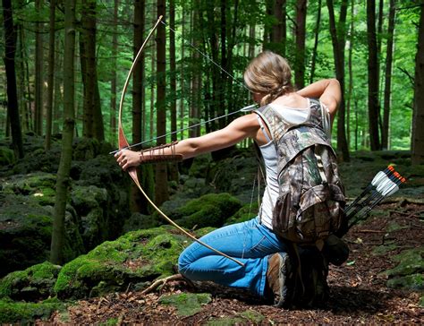 bows, Women, Hunting HD Wallpapers / Desktop and Mobile Images & Photos
