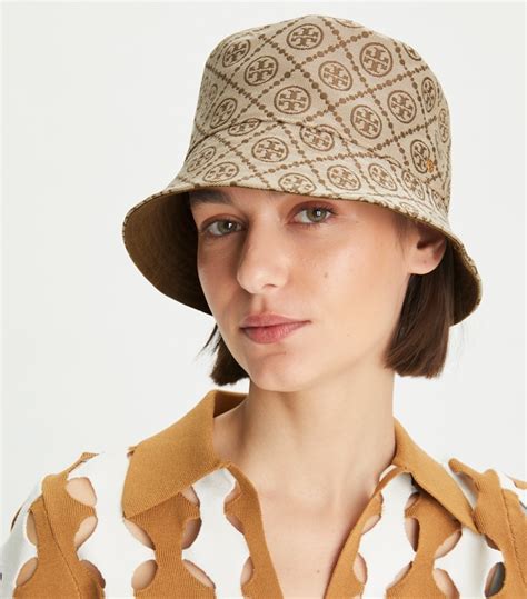 Short-Brim T Monogram Bucket Hat: Women's Designer Hats | Tory Burch