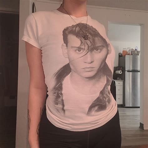 Cry Baby Merch Johnny Depp White Tee Shirt #Vintage... - Depop