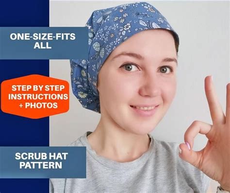 Bouffant SCRUB CAP pattern PDF surgical cap sewing | Etsy in 2020 | Scrub caps pattern, Cap ...