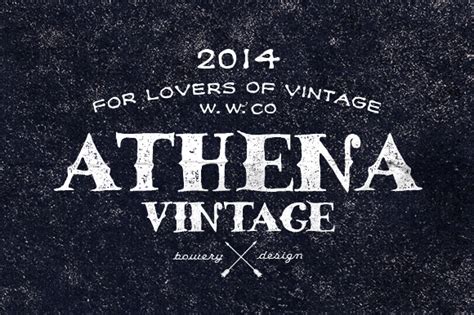 Athena font family on Behance