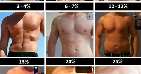 Male Body-fat percentages at a glance | Fitness | Pinterest | Bodybuilding diet