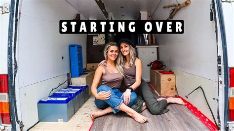 RE BUILDING OFF-GRID TINY HOUSE (female van life build) - YouTube