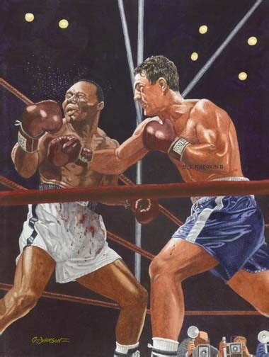 Rocky Marciano vs Jersey Joe Walcott by Gerard Johnson II | ArtWanted.com