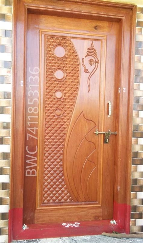 Pin by BWC Art on Single Door | Wooden main door design, Door design ...