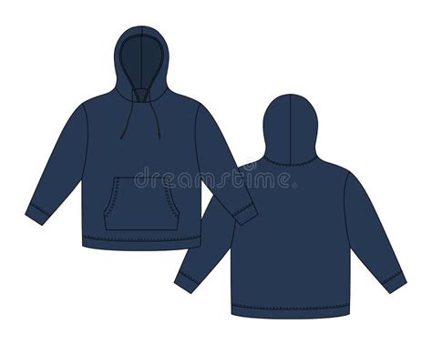 Hoodie Mockup Dark Blue Stock Illustrations – 61 Hoodie Mockup Dark ...