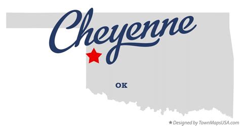 Map of Cheyenne, OK, Oklahoma