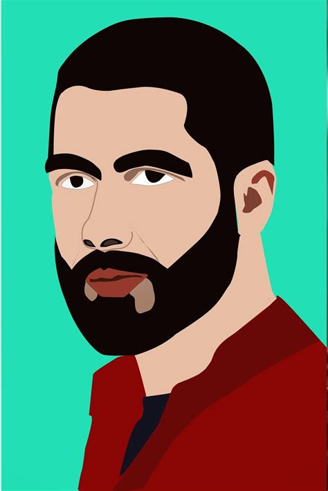 My adobe illustrator work: girl and shahid kapoor cartoon illustrator work 03