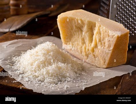 Freshly grated parmigiano reggiano parmesan cheese Stock Photo - Alamy