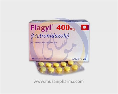 Flagyl 400mg Tablet (Metronidazole) – Sanofi – Musani Pharma – Nutraceuticals Manufacturer & RX ...