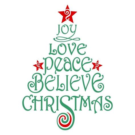 Believe Christmas SVG Designs, Clipart & Vector Images