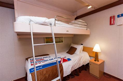 Interior Cabin with Bunk Beds on Carnival Dream Cruise Ship - Cruise Critic