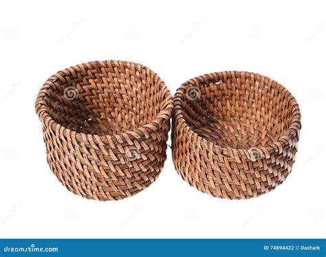 Rattan basket stock photo. Image of object, basketry - 74894422