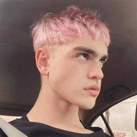 ︎ - | Dyed hair men, Pink hair guy, Bleached hair men