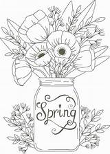20  Free Printable Spring Adult Coloring Pages EverFreeColoringcom sketch template