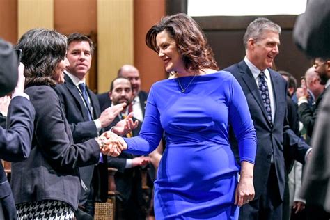 Gretchen Whitmer responds to comments about her blue dress