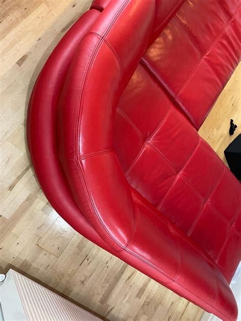 L Shaped Leather Sofa | eBay