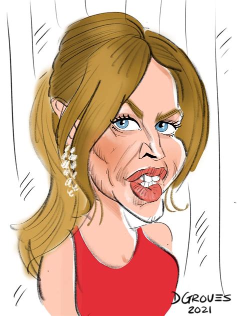 Caricature drawing of Kylie Minogue Wedding Caricature, Caricature Artist, Walkabout, Kylie ...