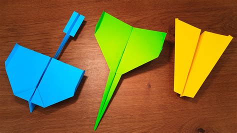 How To Make A Paper Airplane Easy And Slow / Colors Paper: Paper ...