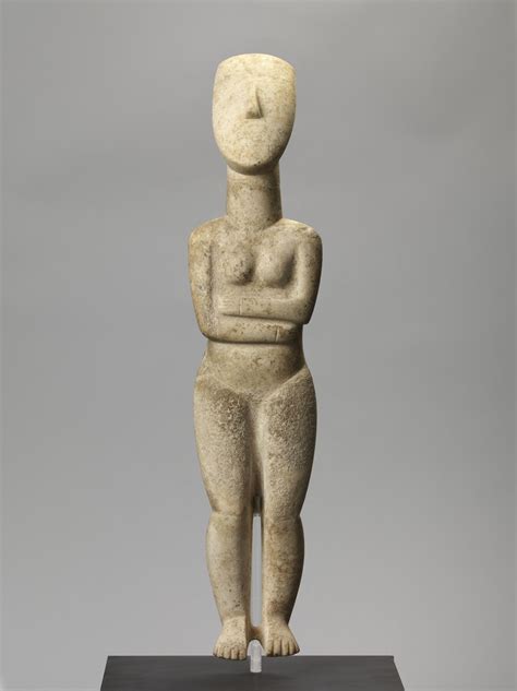 Cycladic sculptures [Greece] ~ "Female figurine", Early Cycladic ...