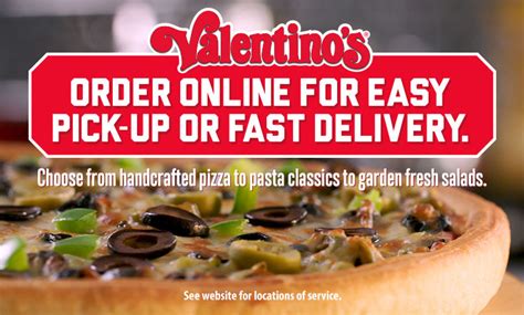 Valentino's - Award-winning pizza, pasta, salad, and breadsticks