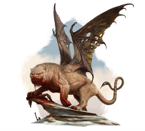 ArtStation - Manticore concept, Russell Marks | Manticore, Greek monsters, Beast creature