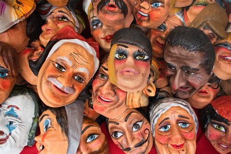 Fun Masks To Celebrate New Year, Ecuador Editorial Photo - Image of ...