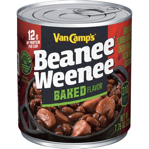 VAN CAMP'S Baked Beanee Weenee, Baked Beans & Hot Dogs, 7.75 oz ...