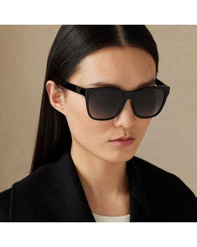 Black Ralph Lauren Sunglasses for Women | Lyst