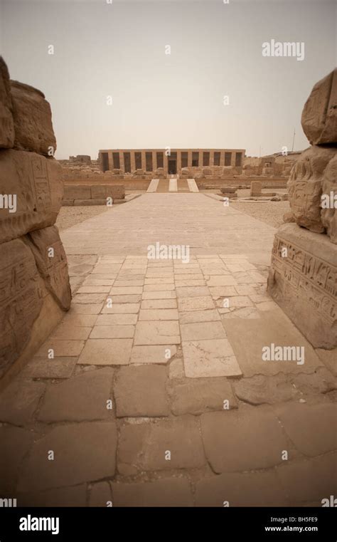 Temple of Seti I at Abydos, Egypt, Africa Stock Photo - Alamy