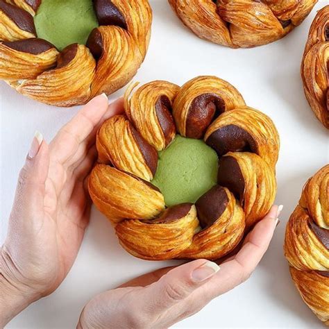 viennoiserie at its best by @oliviermagnemof Rosace chocolat pistache. Don't forget to leave a ...