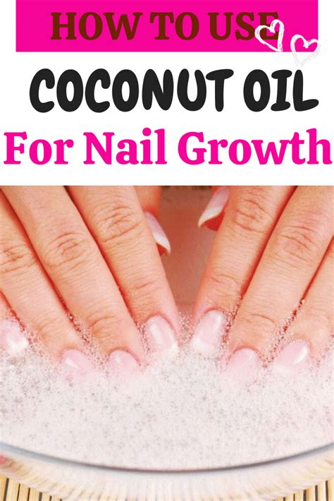 how to use coconut oil for nail growth