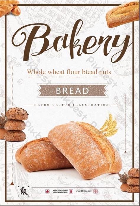 Bread Food Poster Design | PSD Free Download - Pikbest | Food poster design, Food poster, Food