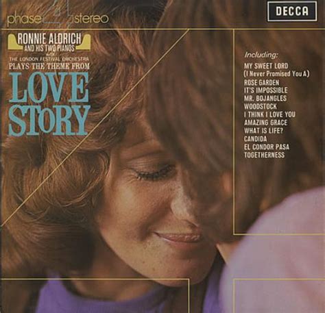 Ronnie Aldrich Love Story UK vinyl LP album (LP record) (387496)